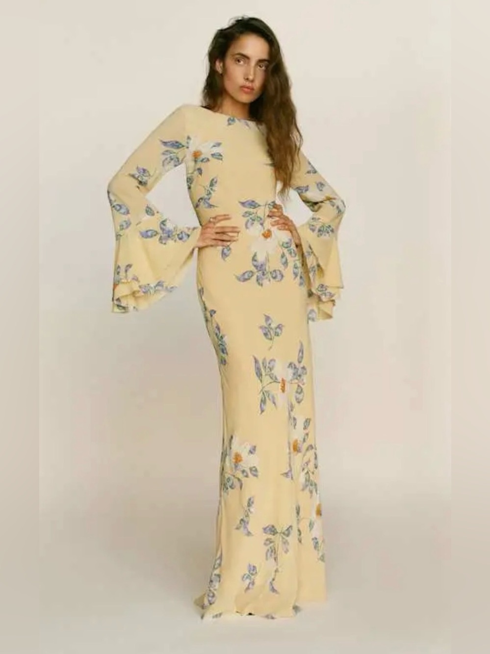 Reformation Olio Maxi Cut Out Floral Dress Size 2 - Picture 7 of 7